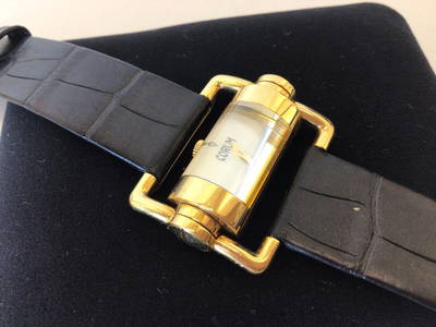 Corum 18K Gold Cylinder Piston Watch Ladies