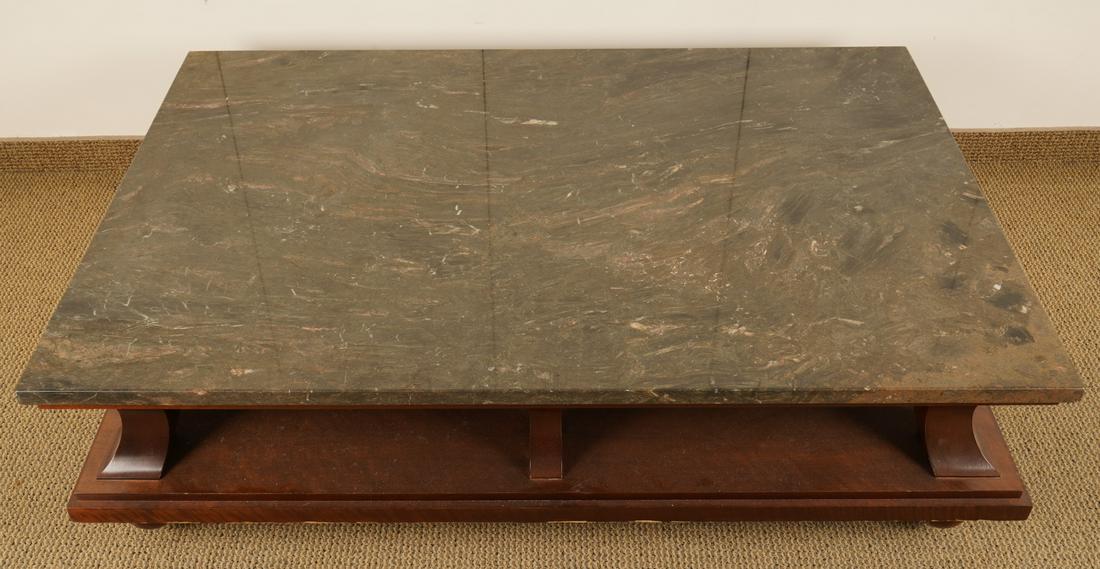 Baker Large Marble Top Coffee Table (1 of 3)