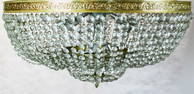 CONTINENTAL NEOCLASSICAL STYLE BRASS FACETED CHAND