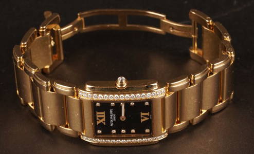 Patek Philippe Ladies Rose Gold 24 Diamond Watch