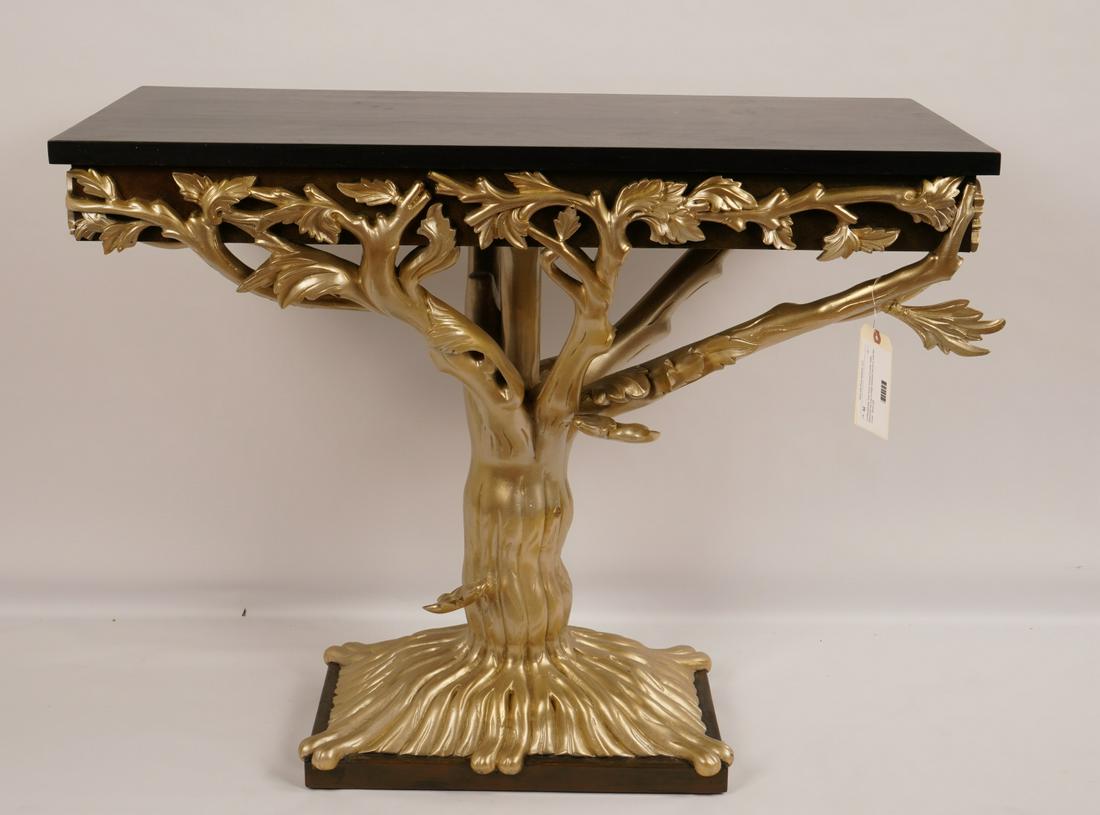 Contemporary Tree Form Carved Console Table (1 of 4)