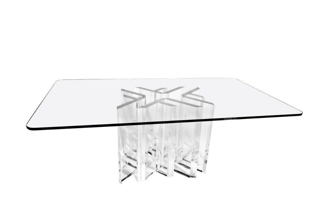 Jeffrey Bigelow Star Lucite Dining Table (1 of 1)