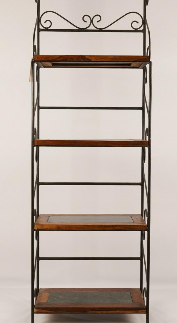 Contemporary Wrought Iron 4 Tier Bakers Rack (1 of 4)