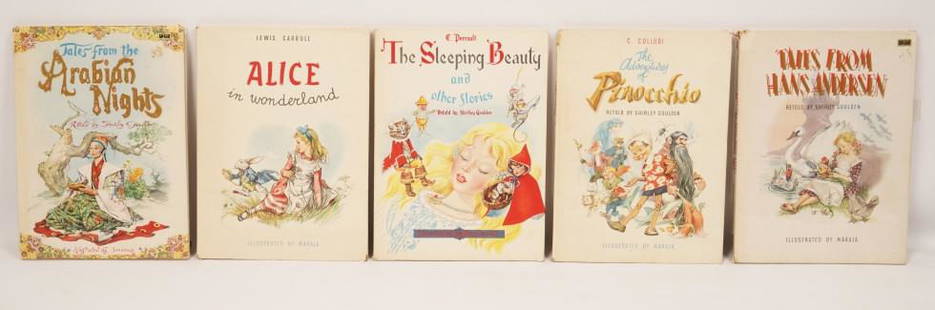 5 Vol.  Shirley Goulden/ Lewis Carroll Children's Books: Grosset & Dunlap Publishers, NY; printed in Milan, Italy by Fratelli Fabbri Editori