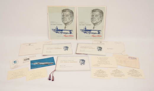 U.S.S. John F. Kennedy Christening Documents: Invitations, programs and related ephemera for the 1967 christening of the ship