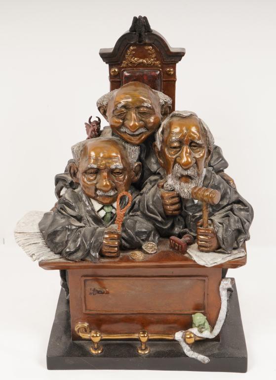 BRONZE SCULPTURE, CHARLES BRAGG, COURT OF APPEALS 1988 (1 of 7)