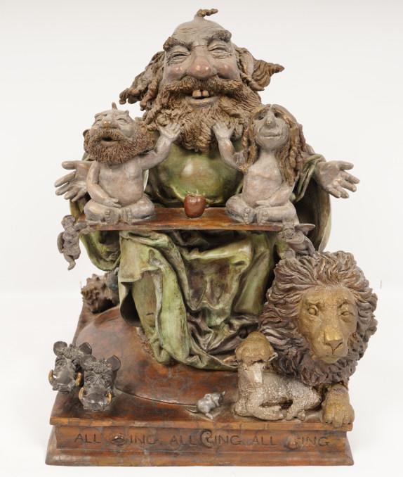 BRONZE SCULPTURE, CHARLES BRAGG, 1989 (1 of 10)