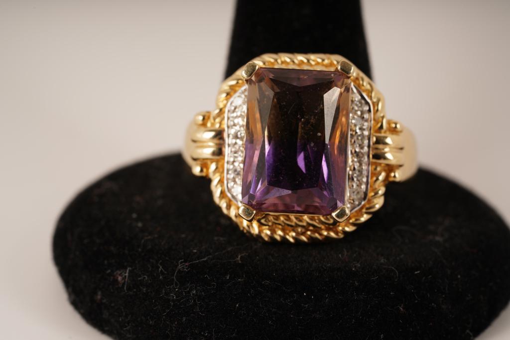 14K Gold Diamond Cocktail Ring (1 of 8)