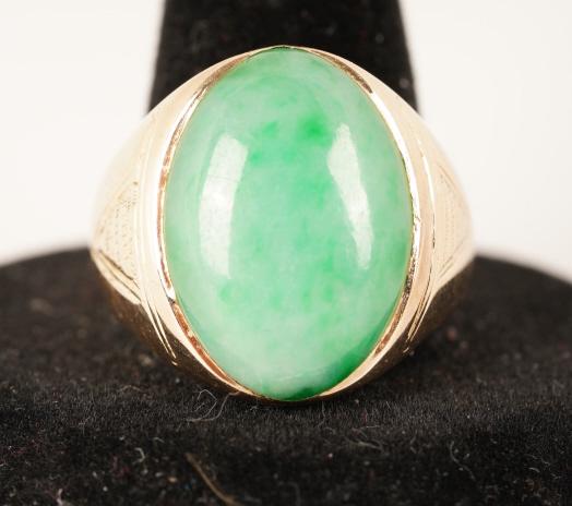 14K Gold Jade Ring (1 of 6)