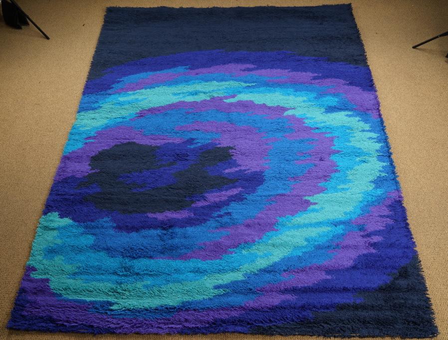 Austrian MidCentury Thor Wool Rya Rug (1 of 5)