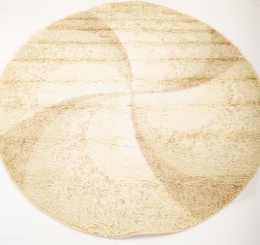 Danish MidCentury Ege Polar Wool Rya Rug: Purchased new by an esteemed Boston retailer in the 1970's; stored securely since then. Never walked on, no fading, or wear of any kind. 100% wool rya; thick pile carpet