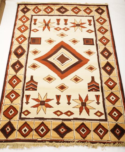Danish MidCentury Ege Heritage Wool Rya Rug: Purchased new by an esteemed Boston retailer in the 1970's; stored securely since then. Never walked on, no fading, or wear of any kind. 100% wool rya; thick pile carpet