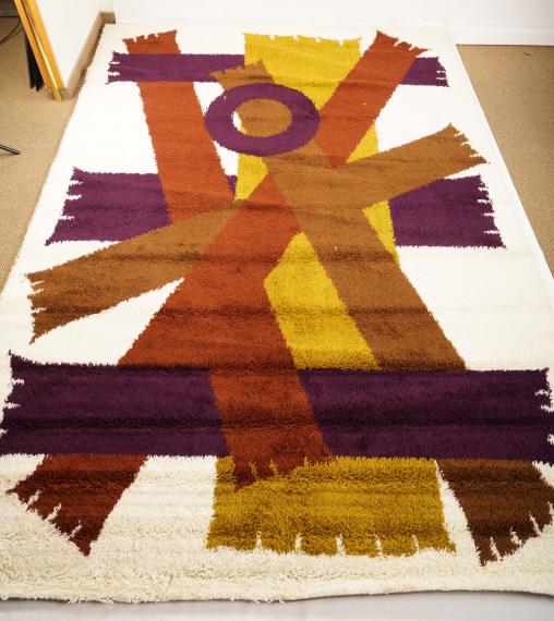 Danish MidCentury Ege Boutique Wool Rya Rug (1 of 5)