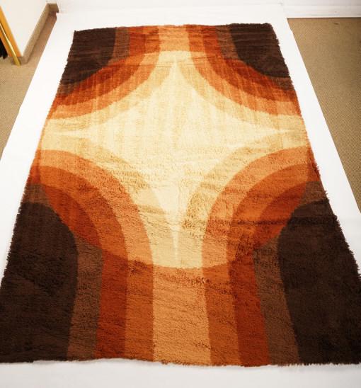 Bergrya Bergoss MidCentury Wool Rya Rug Netherlands (1 of 5)