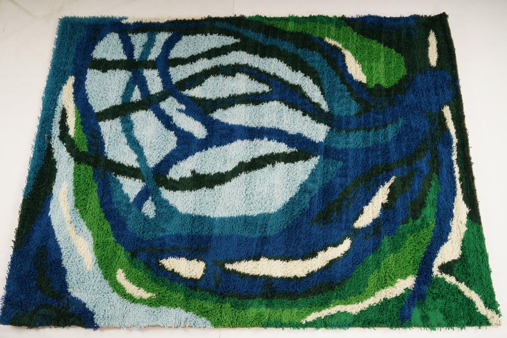 Danish MidCentury Ege Vanguard Wool Rya Rug (1 of 4)