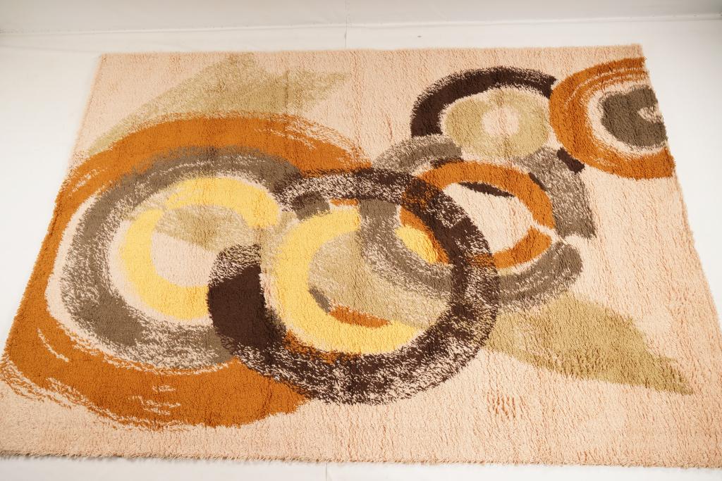 Austrian Galaxy Collection MidCentury Wool Rya Rug (1 of 5)