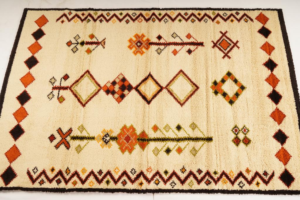 Austrian Eybl Marokko MidCentury Wool Rya Rug (1 of 5)