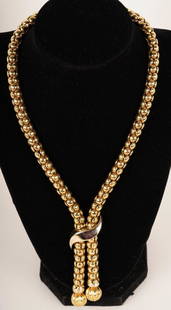 Quadri 18K Gold Round Chain Necklace: See Picture of Appraisal94.08 grams