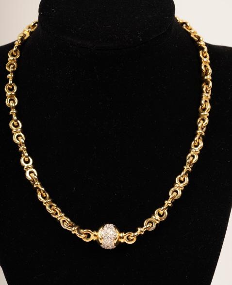 Colpo & Zilio 18K Gold Diamond Necklace 96g (1 of 5)