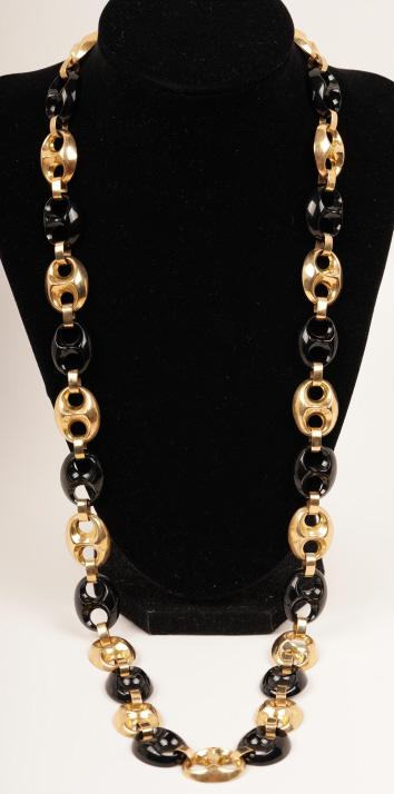 C. Moba 14K Gold Onyx Necklace (1 of 5)