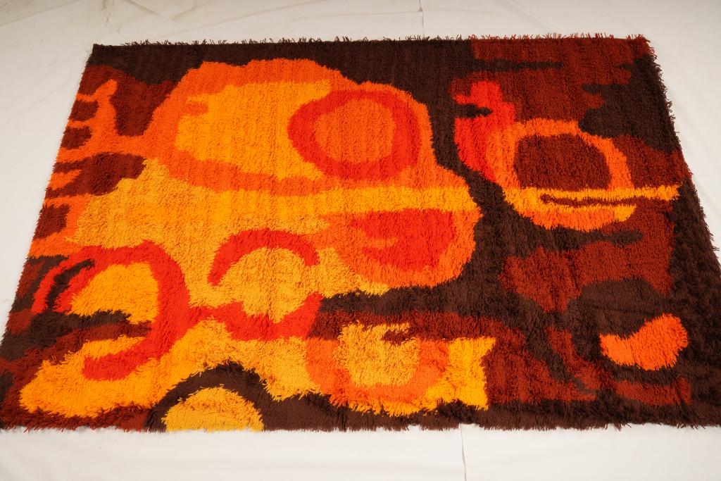 Austrian Carmen Eybl MidCentury Wool Rya Rug (1 of 5)
