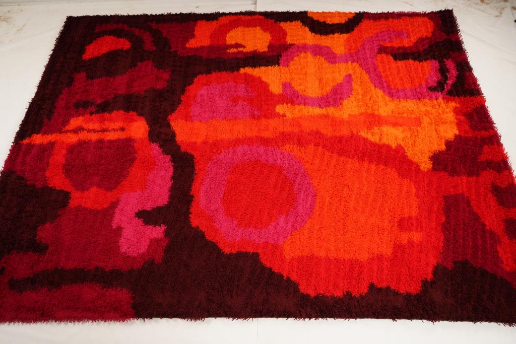 Austrian Thor Eybl MidCentury Wool Rya Rug (1 of 5)