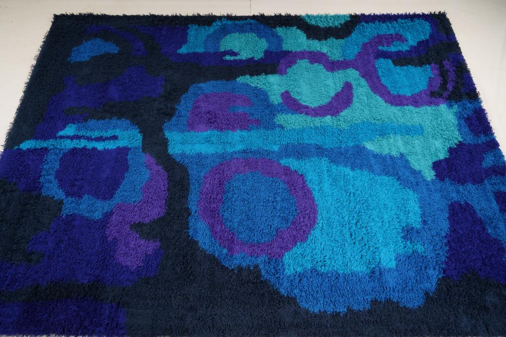Austrian Thor Eybl MidCentury Wool Rya Rug (1 of 5)