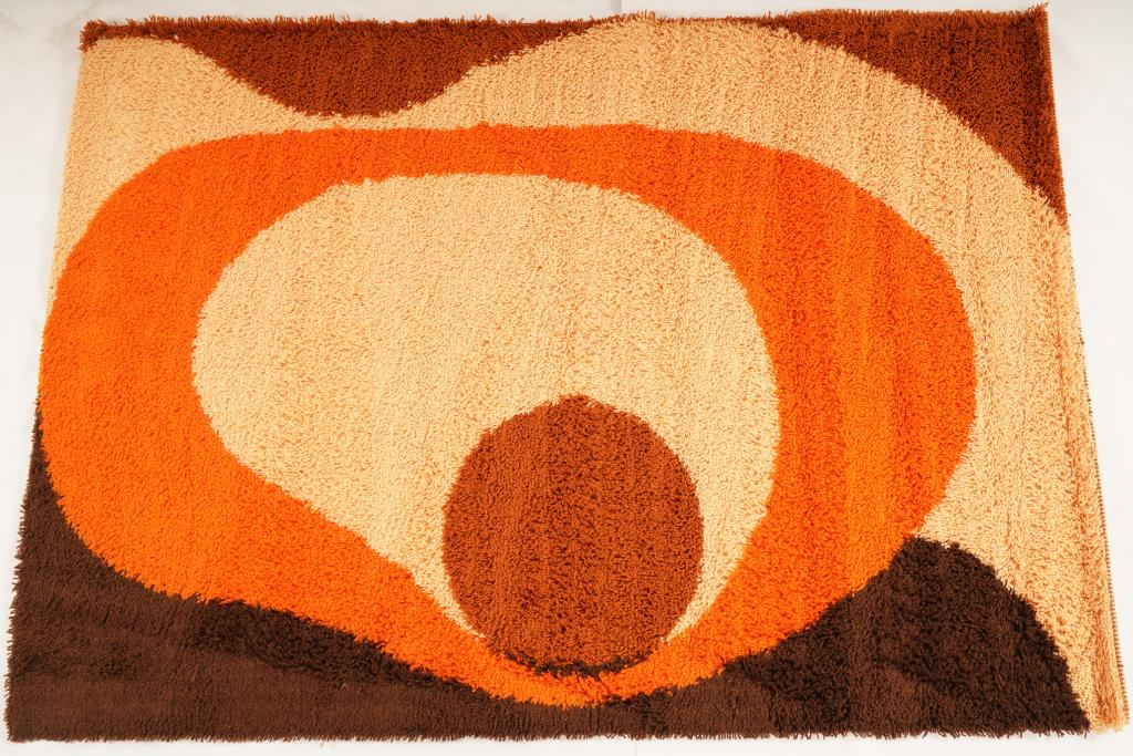 Belgian Gipsy Tapisift Acrylique MidCentury Rug (1 of 5)