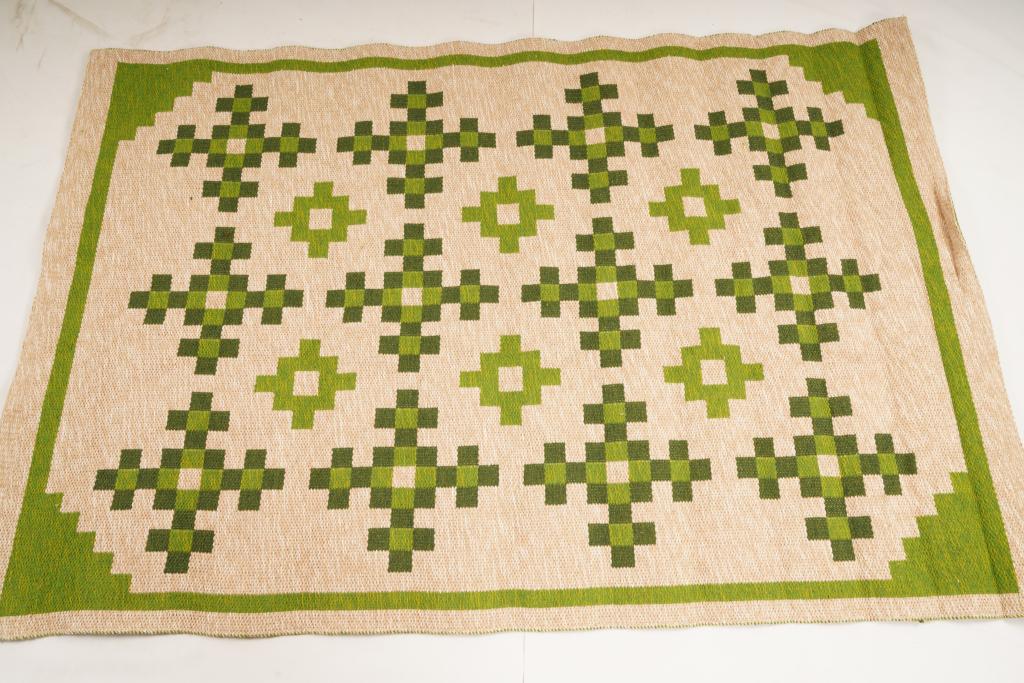 Swedish Tabergs MidCentury Reversible Wool Rug (1 of 8)