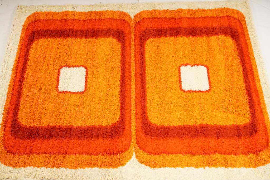 Danish MidCentury Wilton Wool Rya Rug (1 of 5)