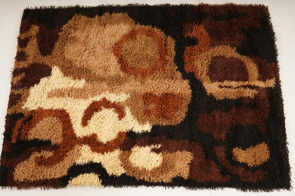 Austrian Thor Wool MidCentury Rya Rug (1 of 5)