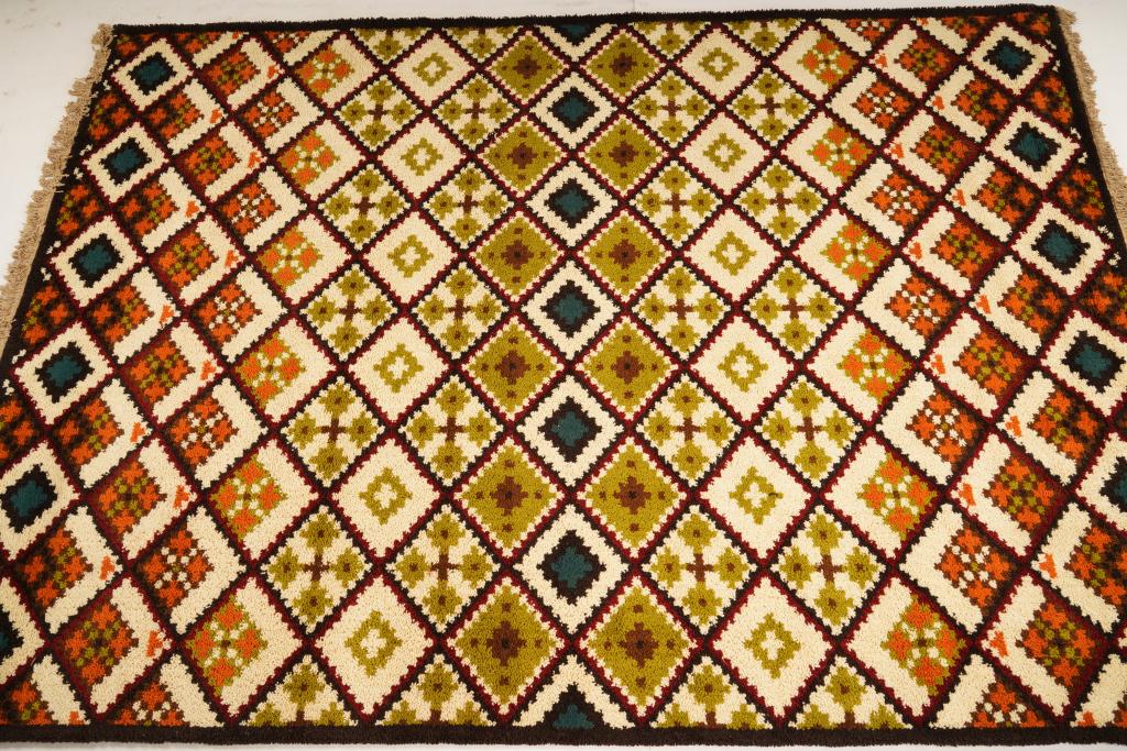 Austrian Eybl Marokko Acrylic/Vinyl MidCentury Rug (1 of 5)