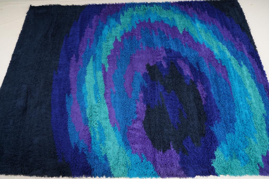 Austrian Thor Wool MidCentury Rya Rug (1 of 5)