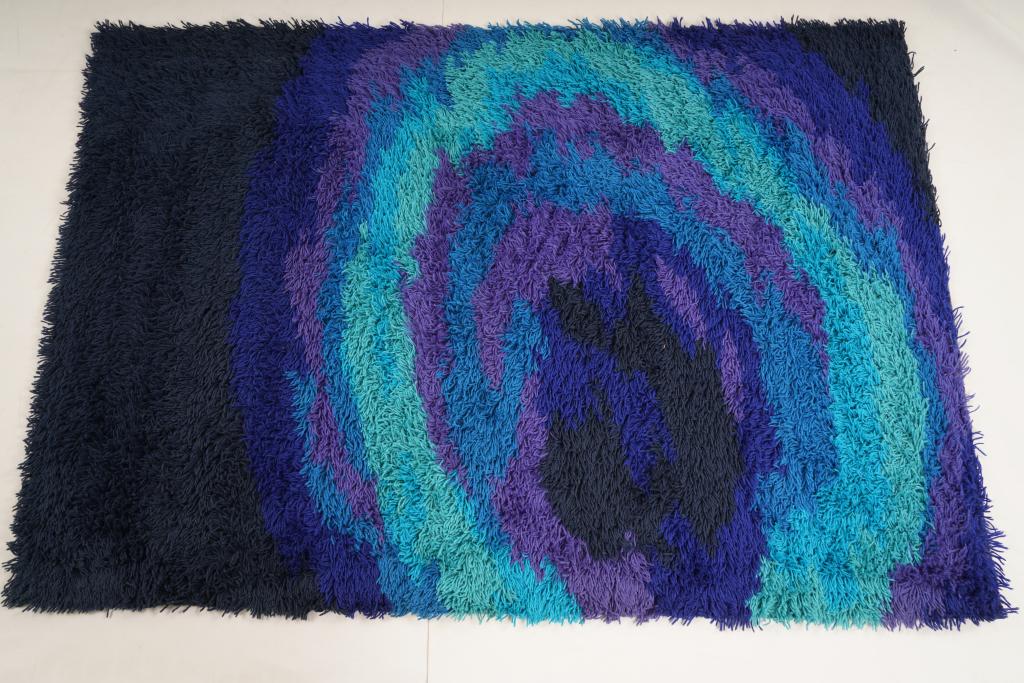 Austrian Thor Wool MidCentury Rya Rug (1 of 5)