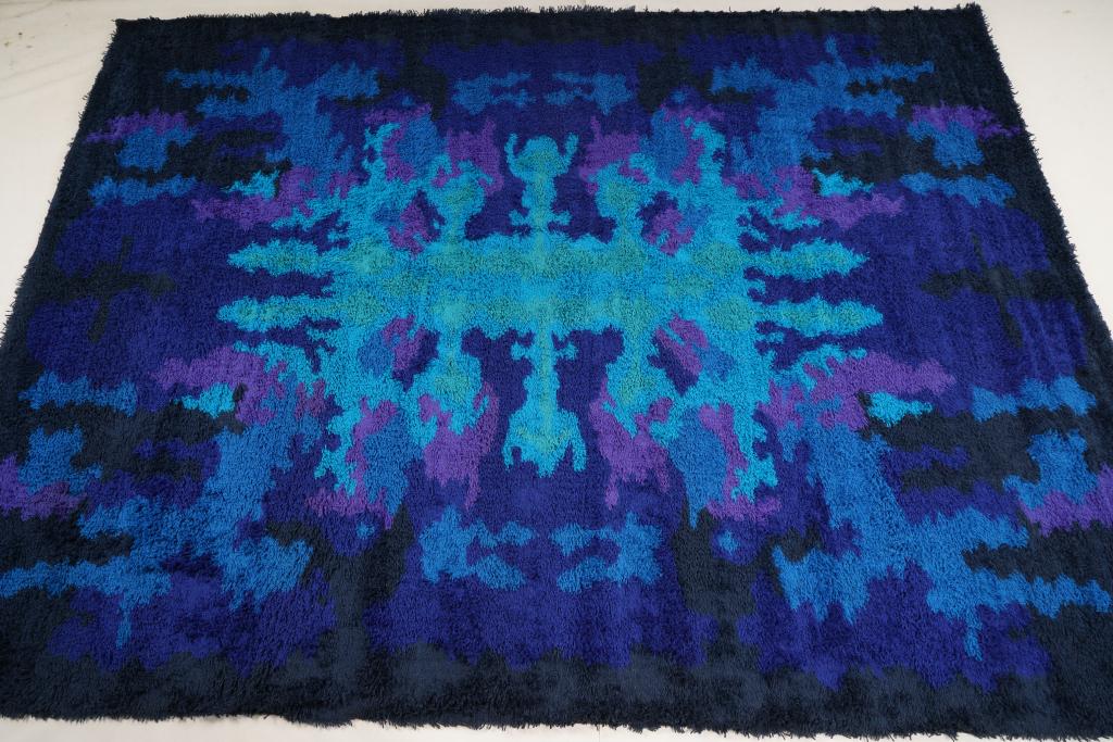 Austrian Carmen Wool MidCentury Rya Rug (1 of 5)