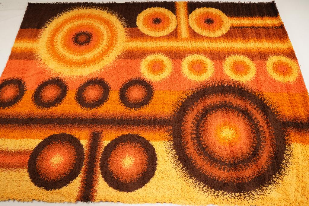 Danish Dania Taepper Wool MidCentury Rya Rug (1 of 5)