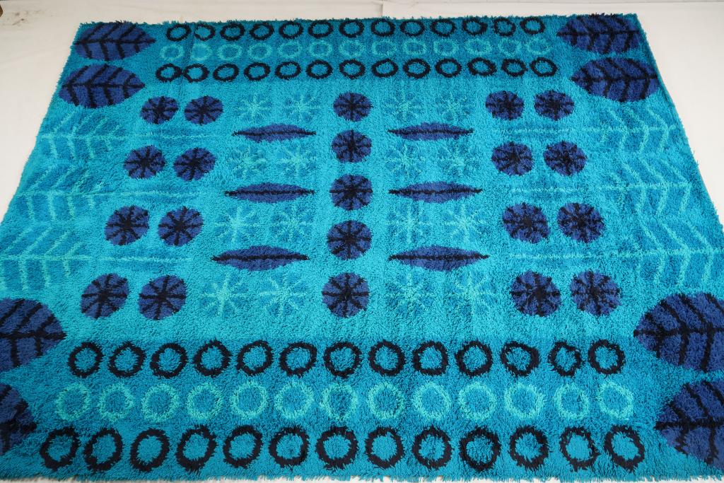 Danish Dania Taepper Wool MidCentury Rya Rug (1 of 5)