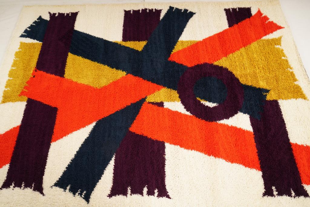 Danish Ege Boutique Wool MidCentury Rya Rug (1 of 5)