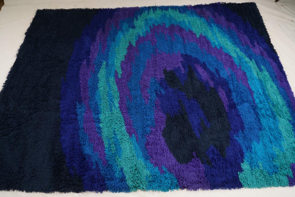 Austrian Thor MidCentury Wool Rya Rug (1 of 5)