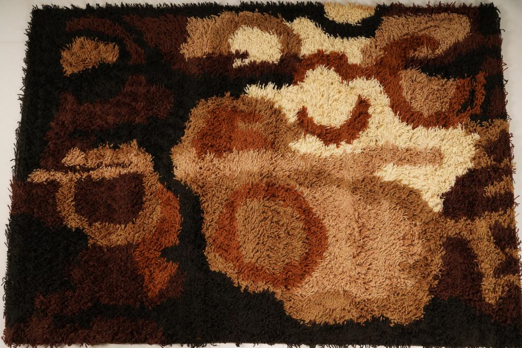 Austrian Thor Wool MidCentury Rya Rug (1 of 5)