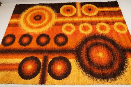 Danish Dania Taepper MidCentury Wool Rya Rug