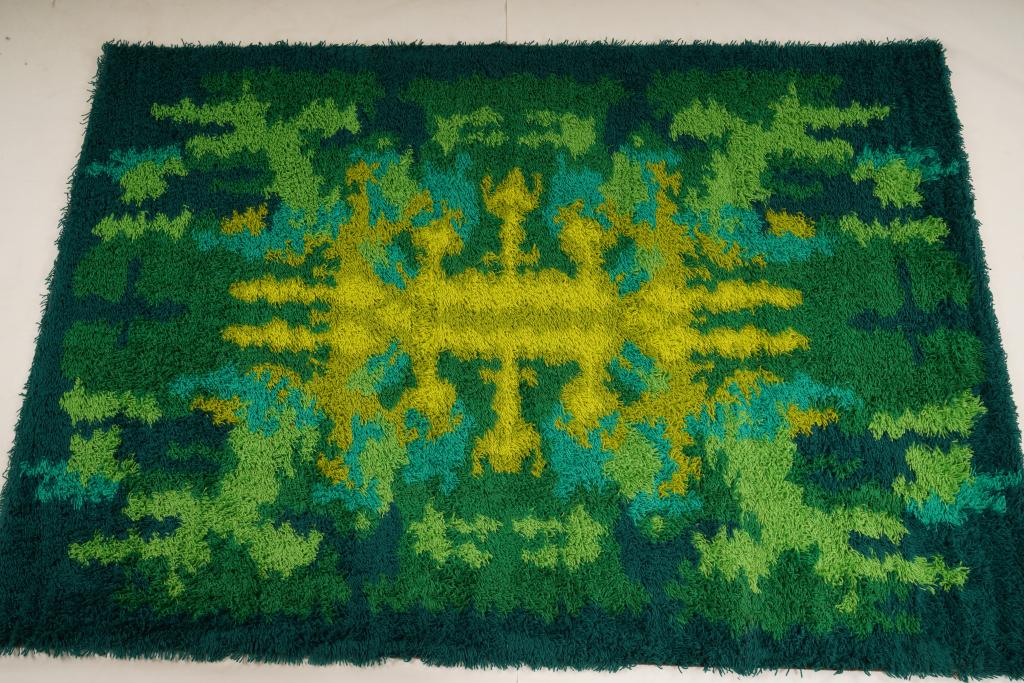 Austrian Thor MidCentury Wool Rya Rug (1 of 5)