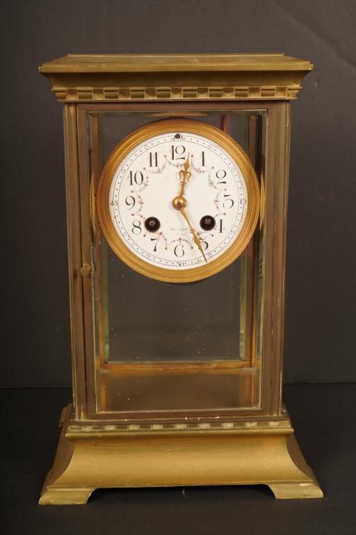 French Brass Mantle Clock (1 of 6)
