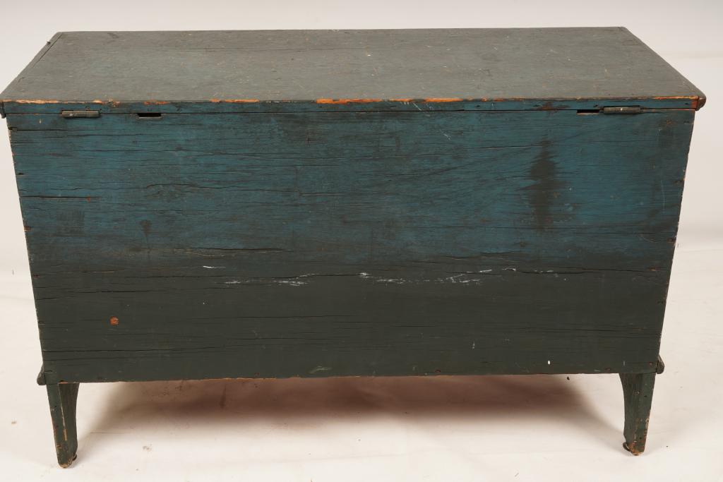 American Blue Painted Blanket Chest (1 of 6)