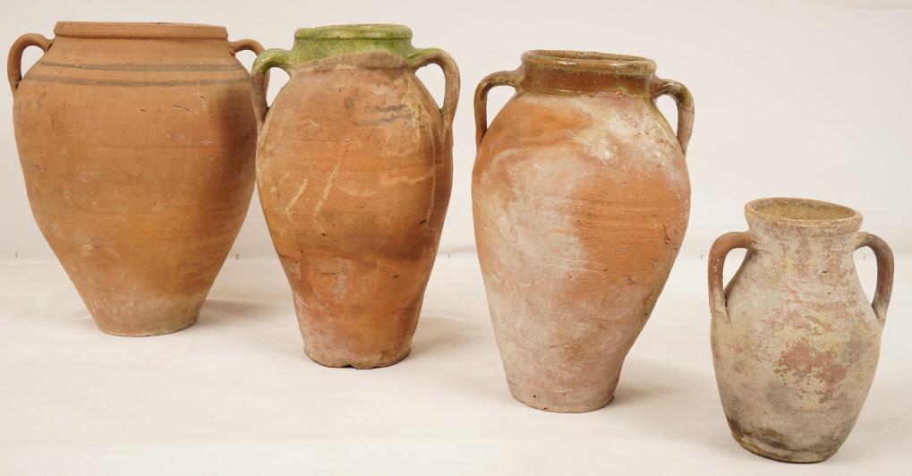 Four Italian Glazed Terracotta Pots (1 of 3)