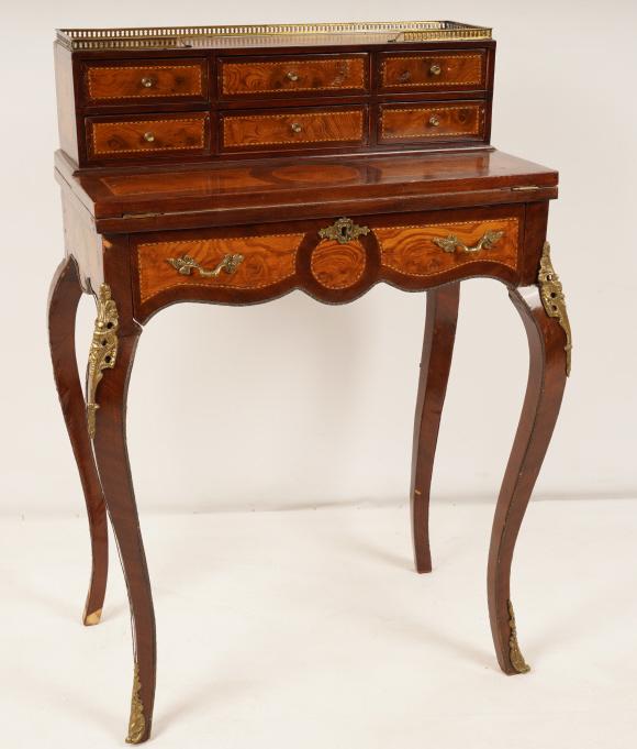 Louis XV Style Inlay Lady's Writing Desk (1 of 10)