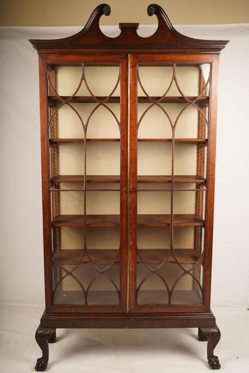 George III style Mahogany Cabinet, 19th C. English (1 of 8)