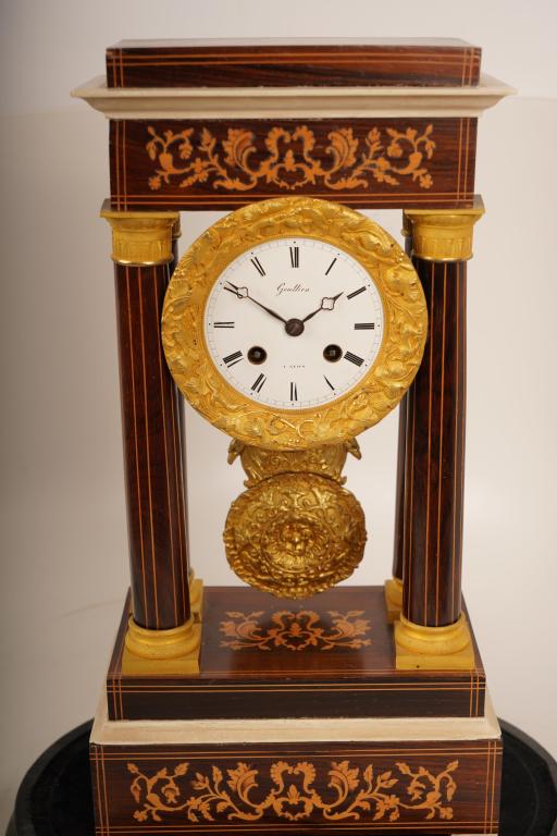 19thC French Empire Portico Mantel Clock (1 of 8)