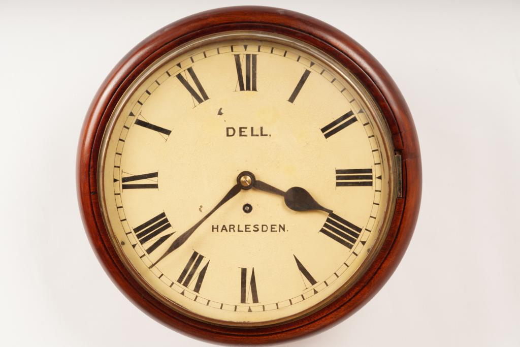 Antique English Fusee Dial Clock C 1850 (1 of 2)