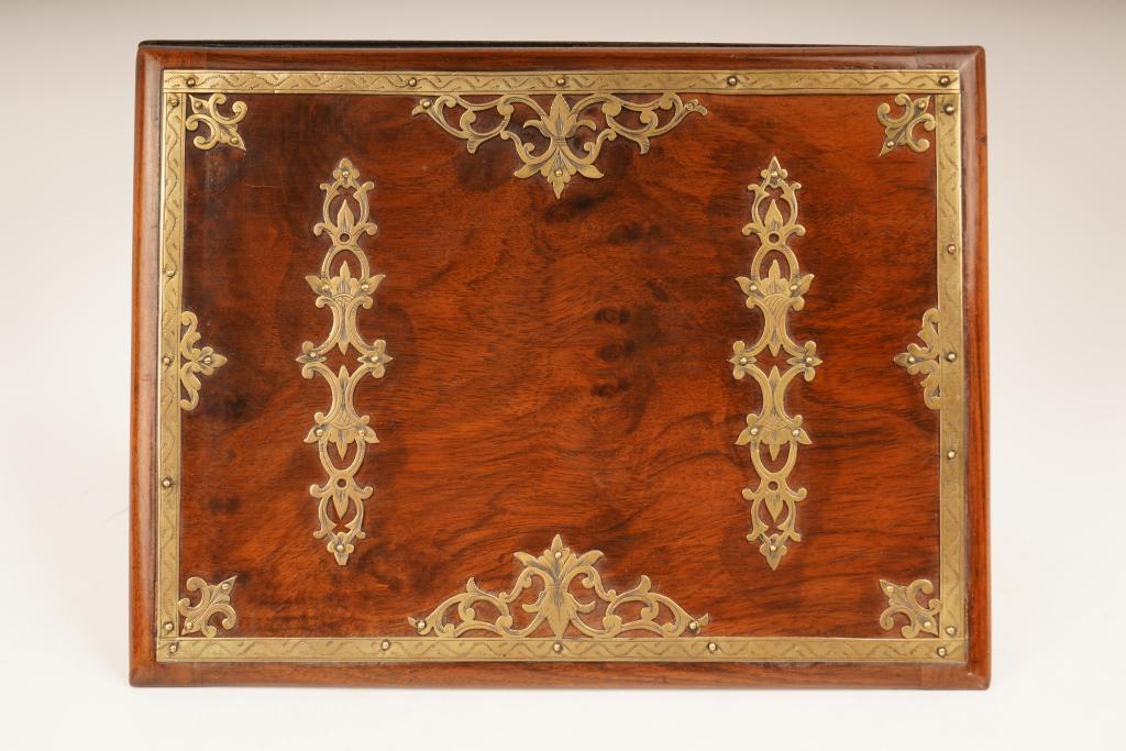 English Brass Mounted Desk Blotter/Folio (1 of 4)